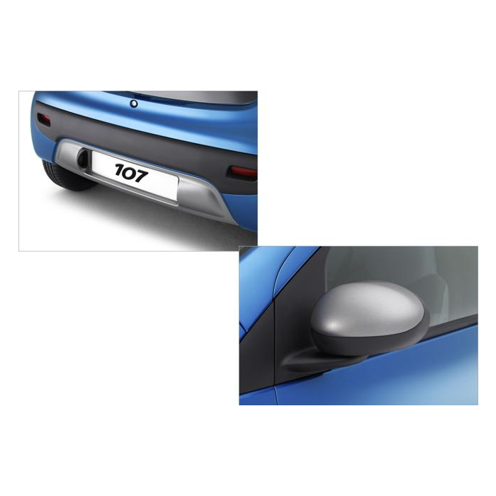 Peugeot 107 / Citroën C1 2005 - 2014 exterior kit alu-look
