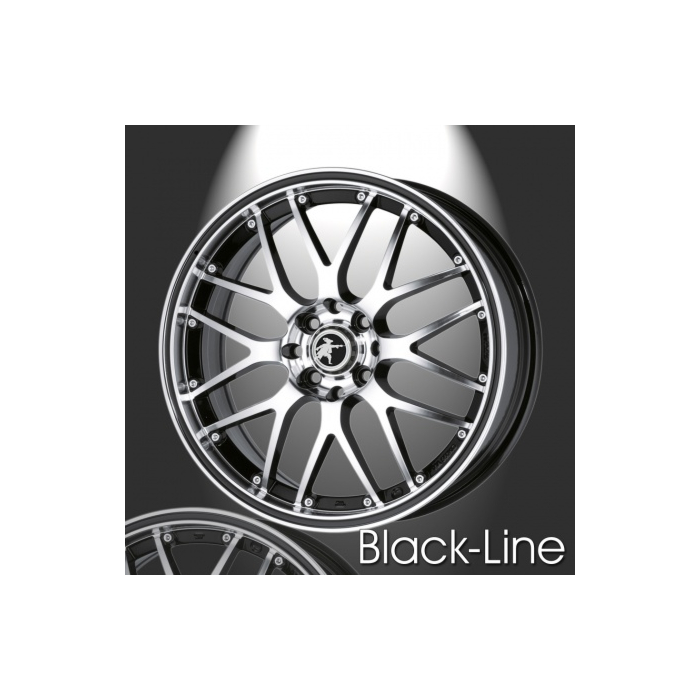 Musketier Citroën DS3 alloy wheel Black-Line 6x15 black polished, black edge
