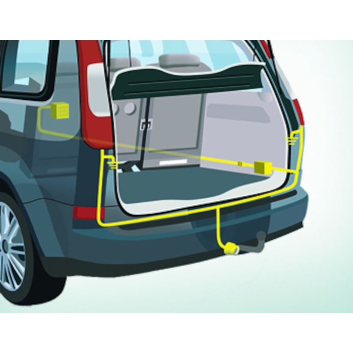 Ford EcoSport (10/2017 - ..) electrical connection for towbar 13-pin connector