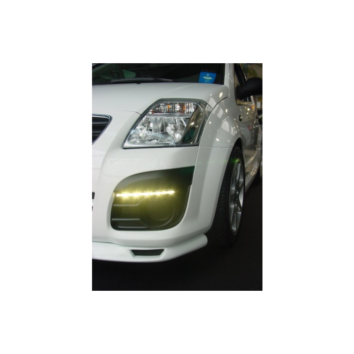 Musketier Citroën C2 LED dagrijverlichting incl. inzetstukken chroom