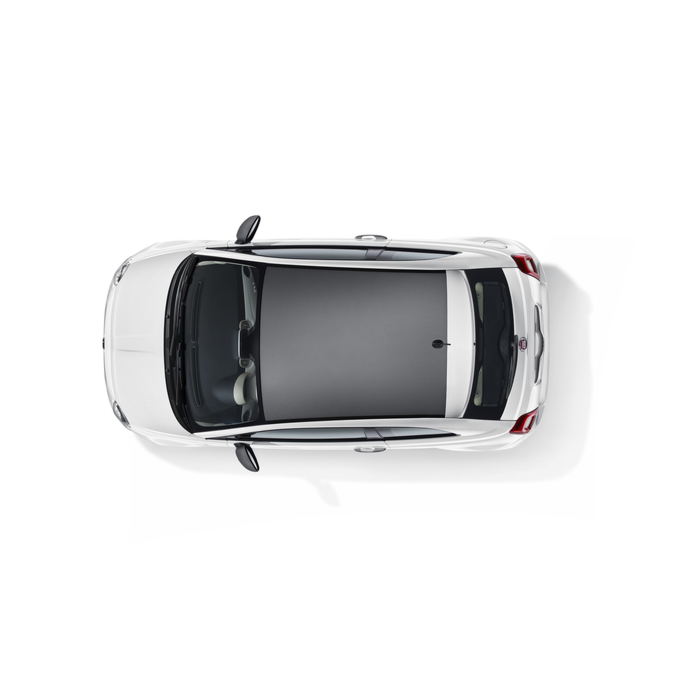 Fiat 500 wrapped roof matt titanium