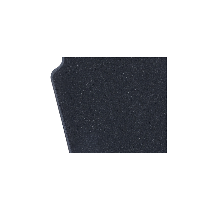 Ford B-MAX (2012 - 2018) velour floor mats rear, black with double stitching