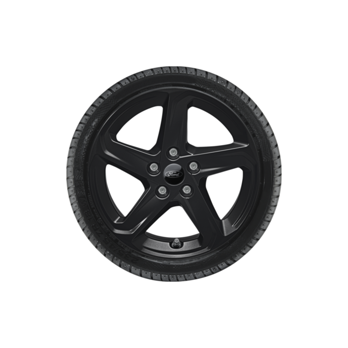 Ford Focus (04/2018 - ..) alloy wheel with winter tire 16", 5-spoke design, black
