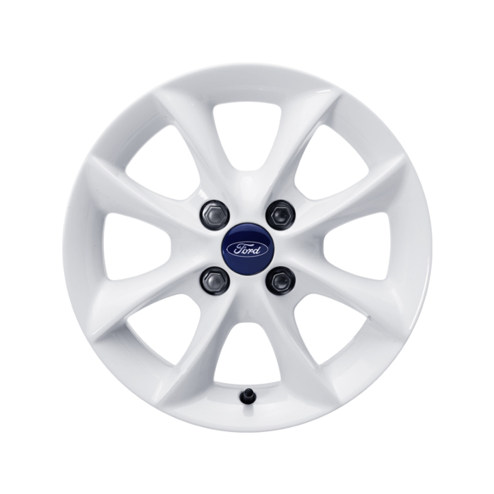 Ford Ka 09/2008 - 2016 alloy wheel 14" 4 x 2-spoke design, Frozen White