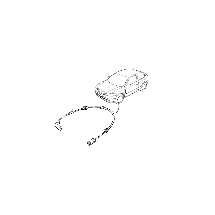 Opel Astra G / Zafira A brake pad sensor