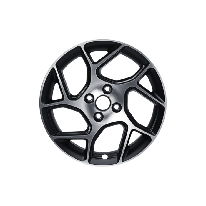 Ford FIESTA ALLOY WHEEL 17" 5 X 2-SPOKE Y DESIGN, BLACK MATT MACHINED, 2017 ONWARD