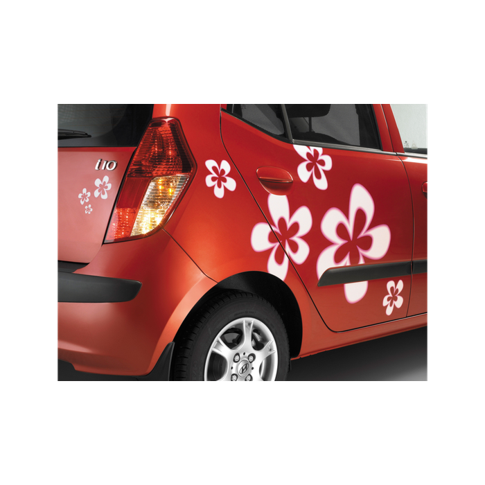 Hyundai i10 (2010 - 2014) body decals, flowers