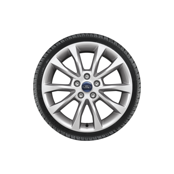 Ford Mondeo (10/2017 - ..) alloy wheel with winter tire 17", 10-spoke design, silver
