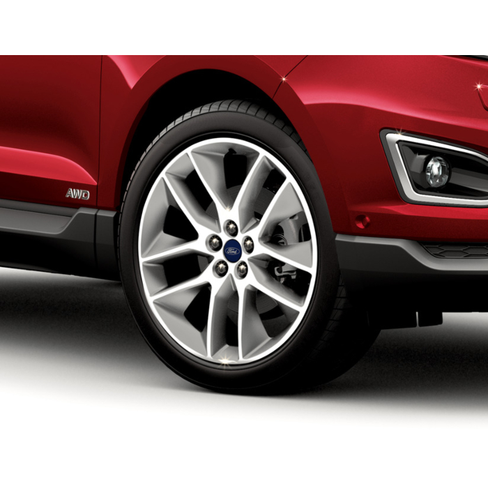 Ford Edge (01/2016 - ..) alloy wheel 20" 5x2-spoke Y design, polished front/dark stainless steel on the inside