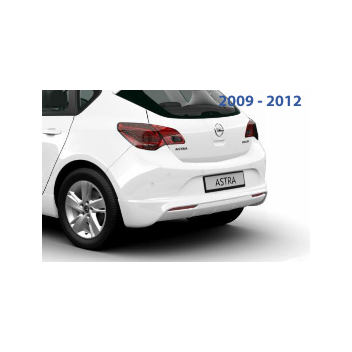 Opel Astra J OPC-line rear bumper spoiler 2009 - 2012 without chromed exhaust