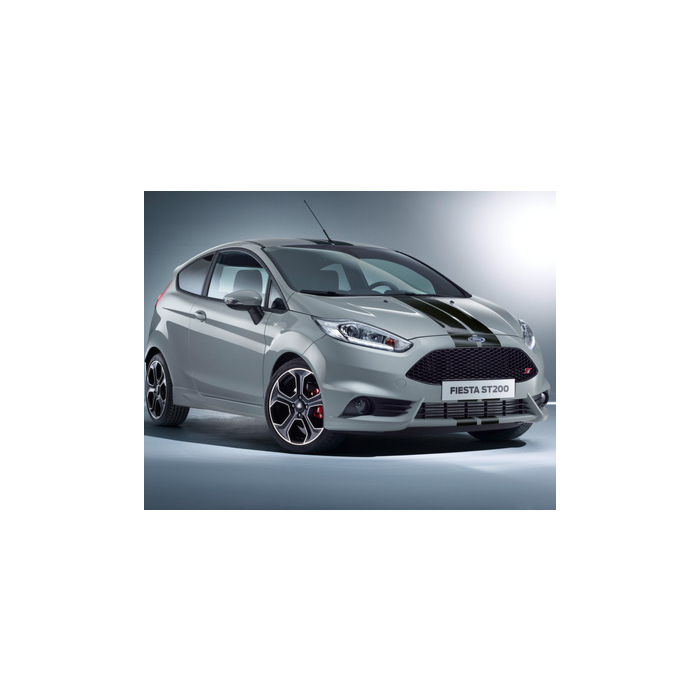 Ford FIESTA HERPA PRINT* RACING STRIPES GLOSS BLACK