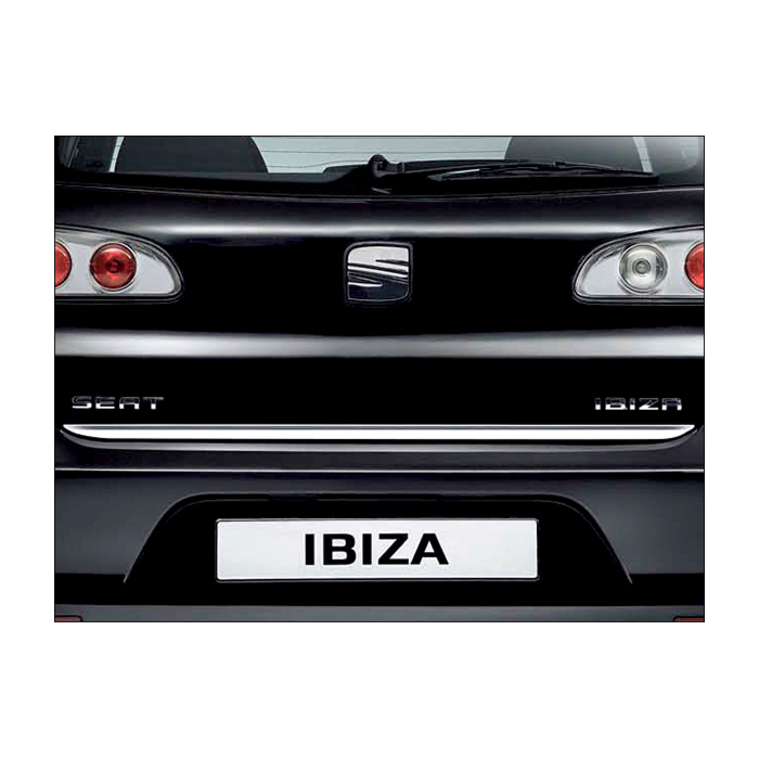 Seat Ibiza (2002 - 2008) tailgate trim chrome