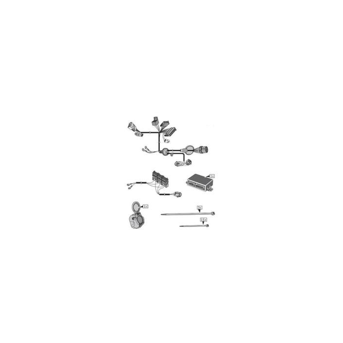 Citroen C4 (2020 - ..) 7-way wiring loom for towing equipment without LED lights
