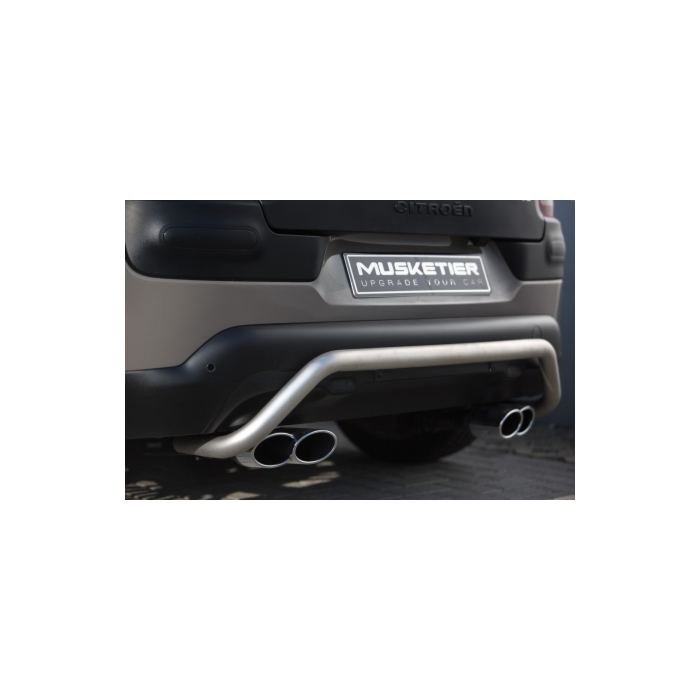 Musketier Citroën C4 Cactus bullbar rear Ø48 mm, stainless steel titanium-look