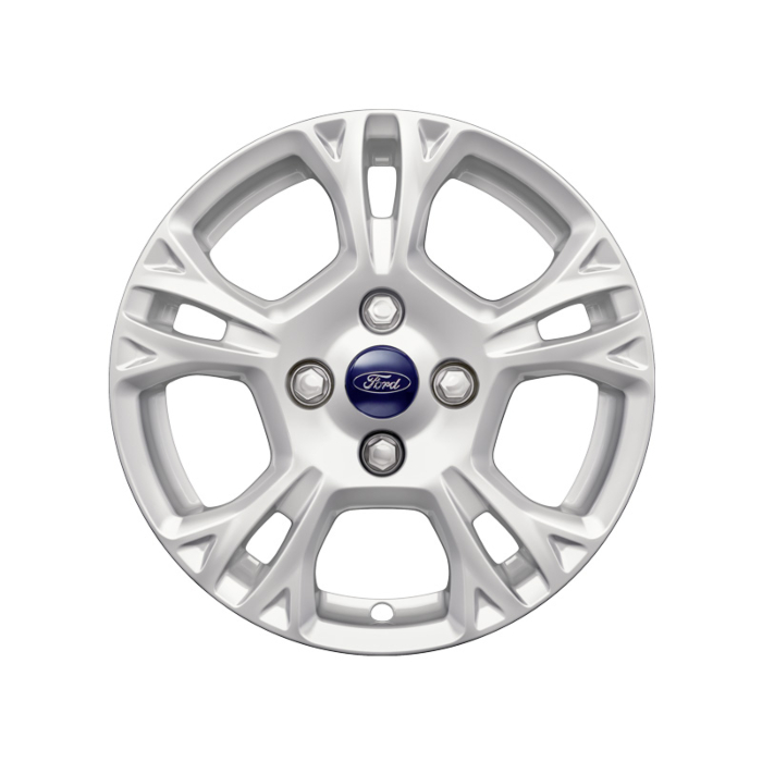 Ford alloy wheel 15" 5-spoke design, sparkle silver