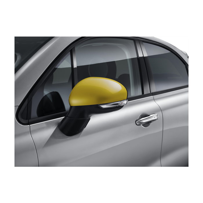 Fiat 500X mirror caps yellow