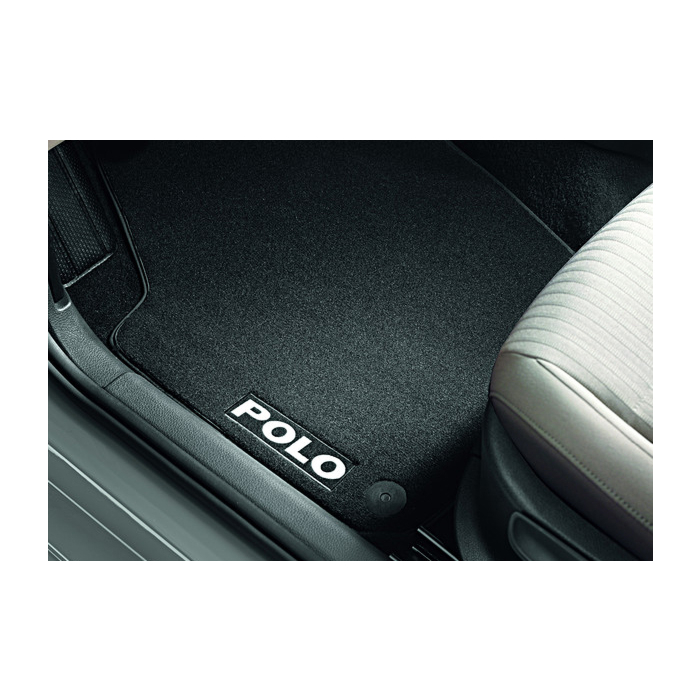 Volkswagen Polo (2009 - 2017) floor mats velor, front and rear