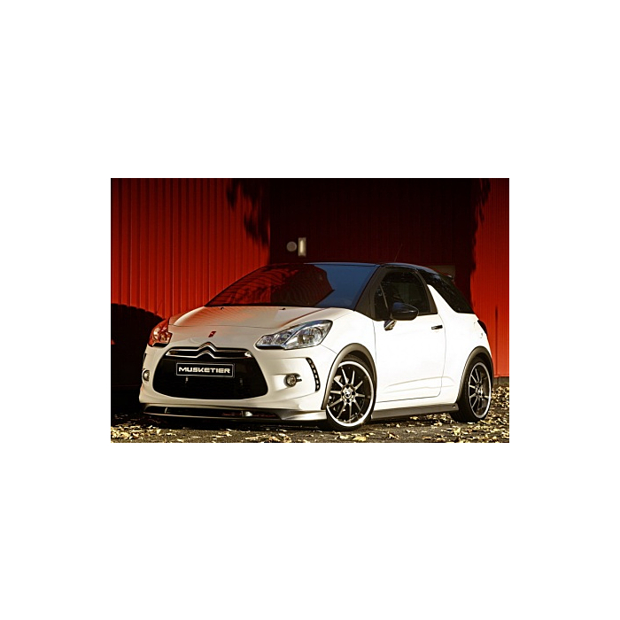Musketier Citroën DS3 spoiler kit Tiburon , carbon-look with 2xØ101mm Center Oversize THP150&155