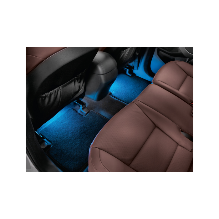 Hyundai i20 3-drs (2012 - 2015) LED footwell illumination, blue, second row
