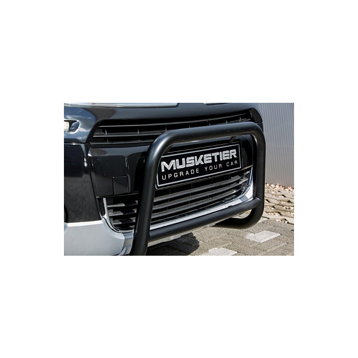 Musketier Peugeot Partner 3 bullbar Ø48 mm, stainless steel black