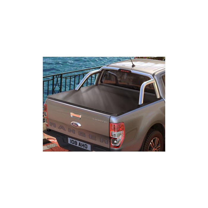 Ford Ranger (02/2019 - ..) dubbele cabine Mountain Top soft tonneau cover zwart