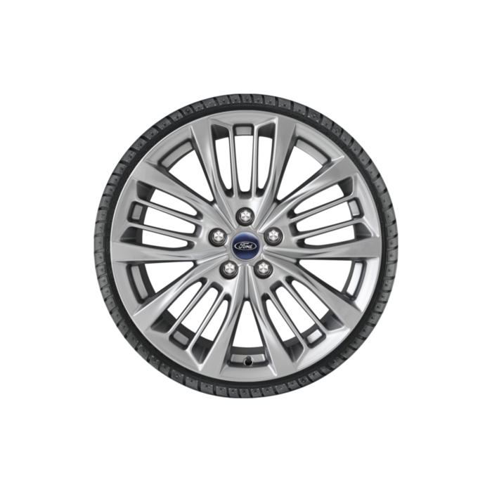 Ford Kuga (12/2019 - ..) alloy wheel with winter tire 18", 5 x 4-spoke design, silver