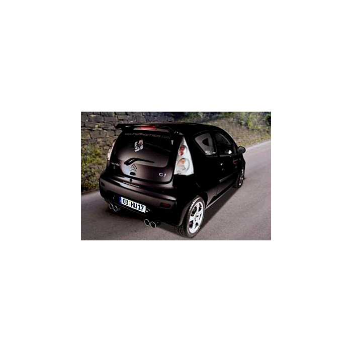 Musketier Citroën C1 / Peugeot 107 / Toyota Aygo duplex stainless steel exhaust 2xØ90 mm