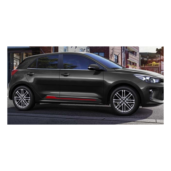 Kia Rio 2017 - .. design trims in glossy black with red inlay