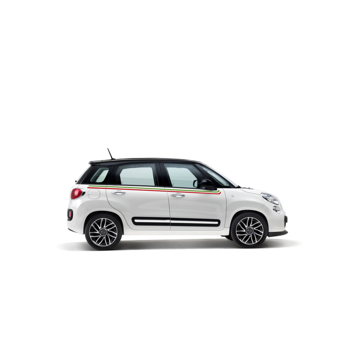 Fiat 500L sticker Italian flag
