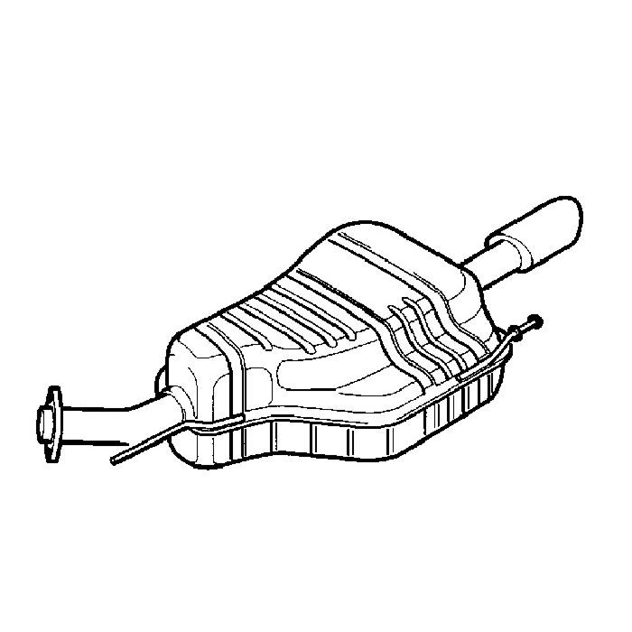 Opel Astra G hatchback exhaust 2.2 SPORT from April 2002