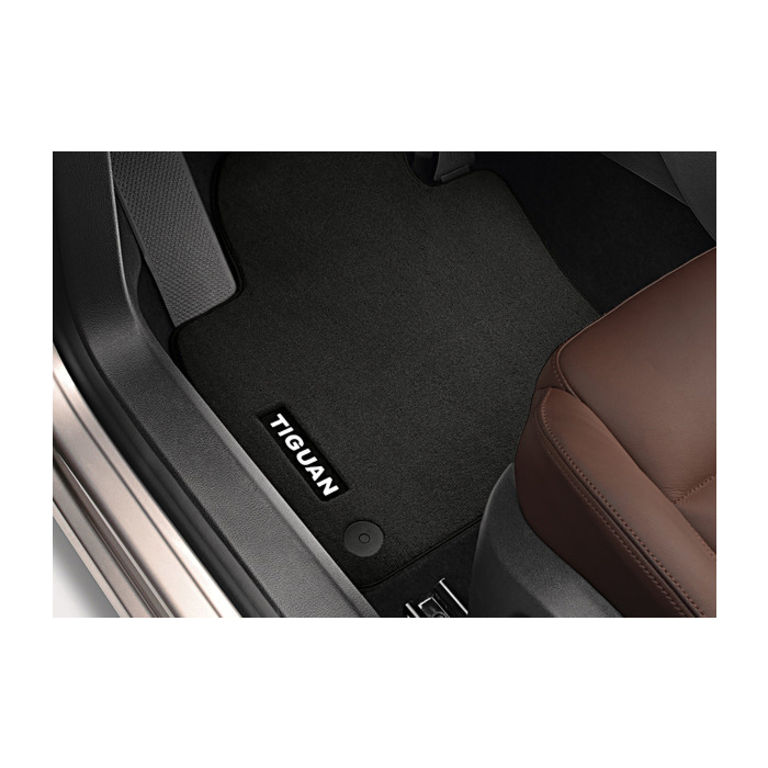 Volkswagen Tiguan floor mats velor, black, front