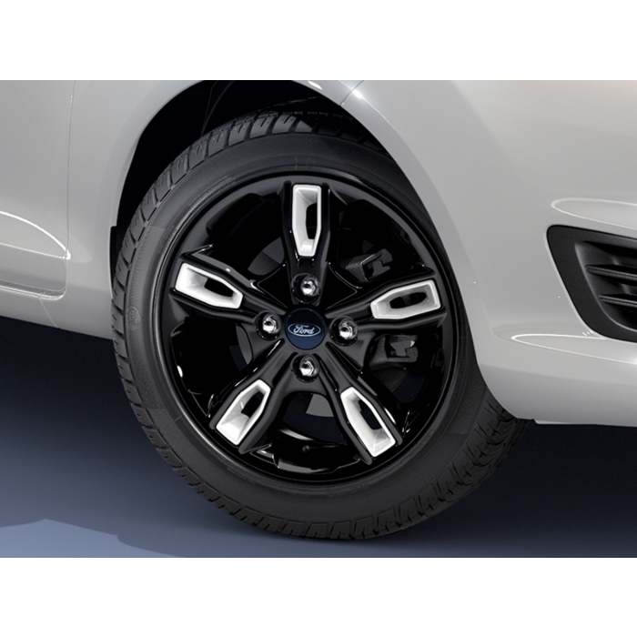 Ford Fiesta (11/2012 - 06/2017) inserts for alloy wheels white