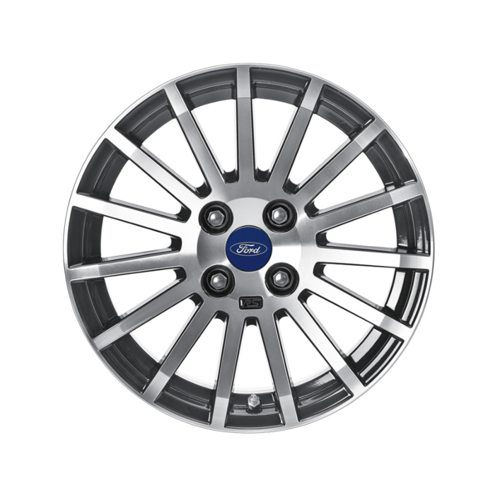 Ford Fiesta (09/2008 - 06/2017) alloy wheel 16" 15-spoke RS design, polished black