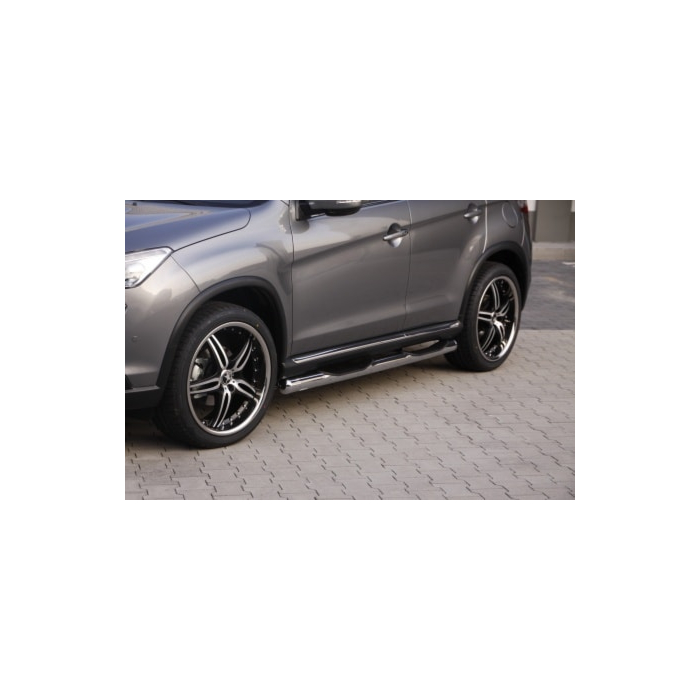 Musketier Peugeot 4008 side bars,stainless steel chromed Ø80mm with steps