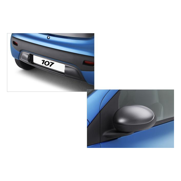 Peugeot 107 exterior kit carbon-look