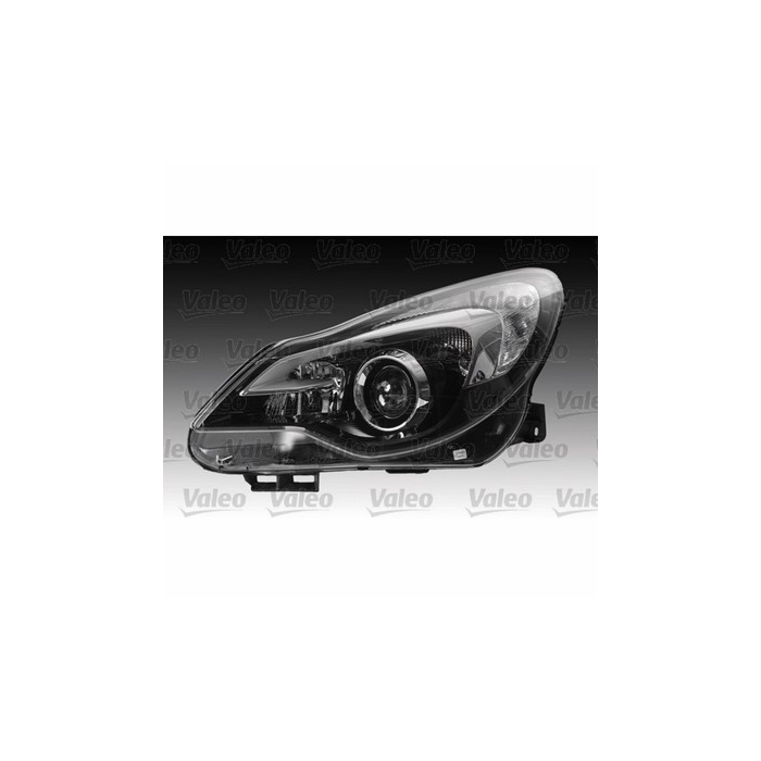 Opel Corsa D headlights with daytime running lights and cornering lights
