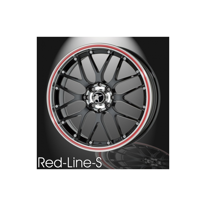 Musketier Citroën C1 / Peugeot 108 / Toyota Aygo 2014 - .. alloy wheel Red-Line-S 6x15 black edge polished, red edge