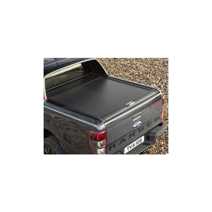 Ford Ranger (02/2019 - 11/2022) roll-up tonneau cover black. manual