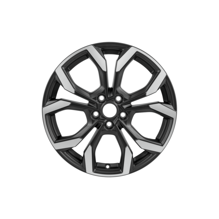 Ford Puma (10/2019 - ..) alloy wheel 18" 5 x 2-spoke design, matte black polished