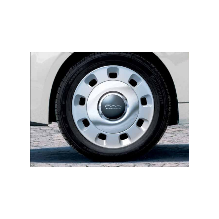 Fiat 500/500c wheel cover chrome 15"