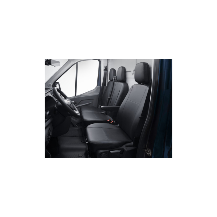 Ford Transit (01/2014 - ..) premium seat cover for driver's seat, black artificial leather