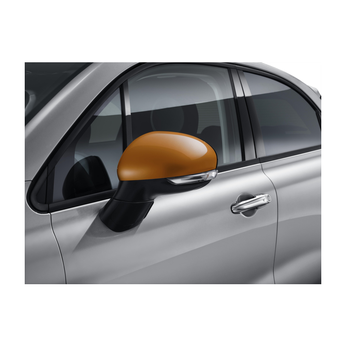 Fiat 500X mirror caps orange