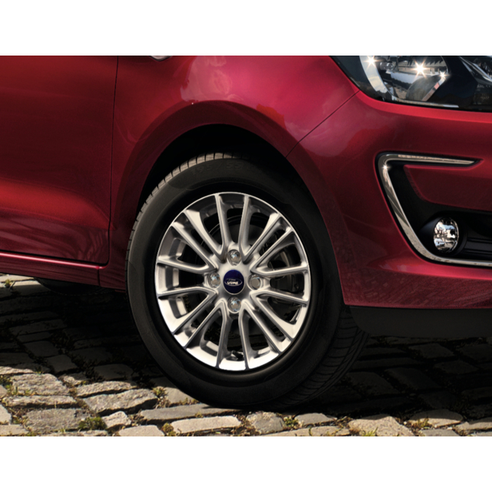 Ford Ka+ alloy wheel 15" 8 X 2-spoke design, Sparkle silver