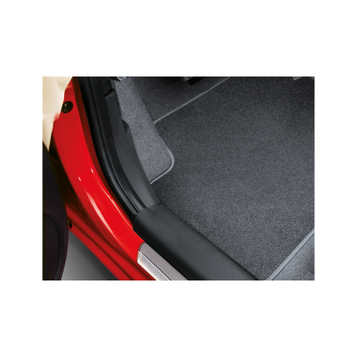 Hyundai i20 3-drs (2012 - 2015) floor mats, velour, LHD