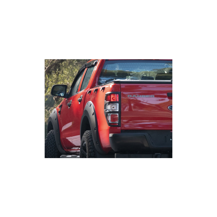 Ford Ranger (2012 - 11/2022) Pickup Attitude set taillight covers trim in matte black