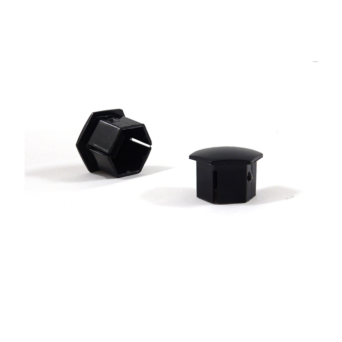 Peugeot covers for the wheel bolts glossy black 18mm