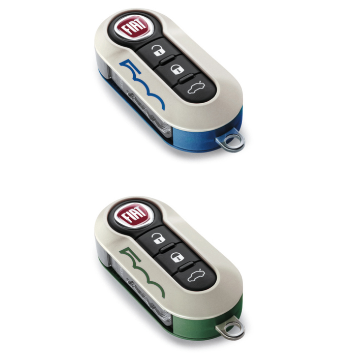 Fiat 500/500c key cover kit bicolour 500 logo