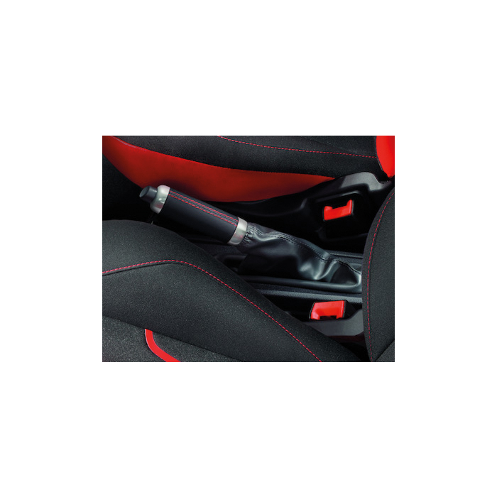 Ford Ka 09/2008 - 2016 hand-brake cover black with red stitching
