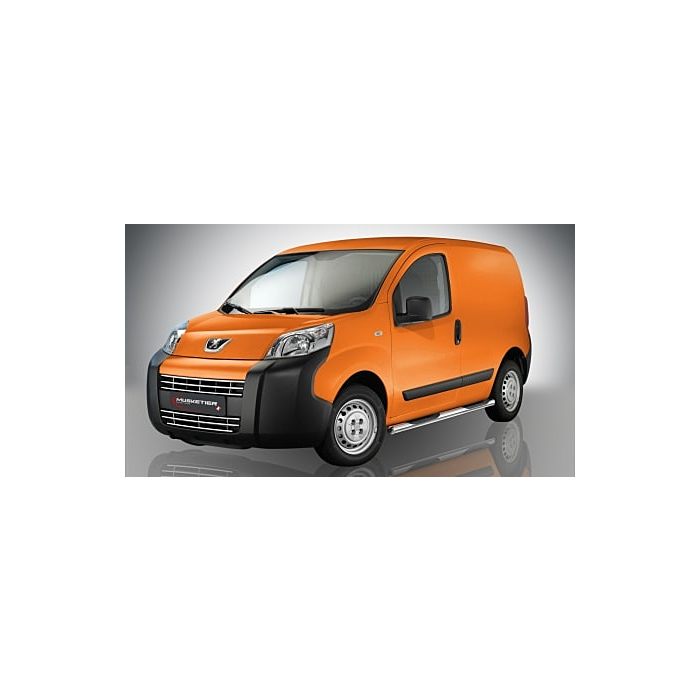 Musketier Peugeot Bipper side bars Ø60mm, stainless steel chromed