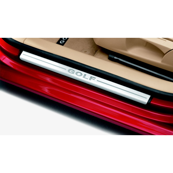 Volkswagen Golf 6 Estate scuff plates polished stainless steel